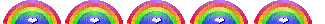 colorful heart rainbow-ish border! - Бесплатный анимированный гифка