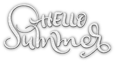 soave text hello summer white - 無料png