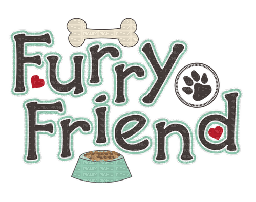 Kaz_Creations  Text Furry Friend - besplatni png
