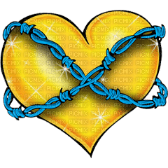 chained ed hardy heart - GIF animé gratuit