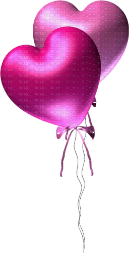 maj ballon coeur - nemokama png