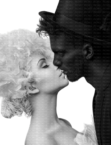 woman man black white art - безплатен png