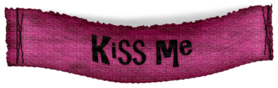 Kaz_Creations Deco Scrap Text Kiss Me Colours - besplatni png