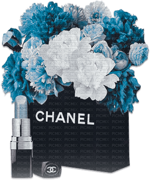 soave deco fashion bag flowers rose chanel blue - δωρεάν png