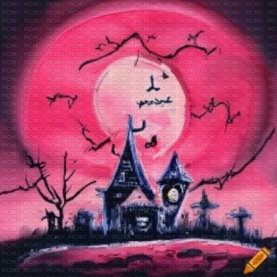 Pink Haunted House - png ฟรี