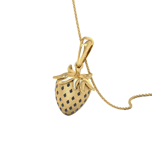 Strawberry Jewelry Gold - Bogusia - png gratuito