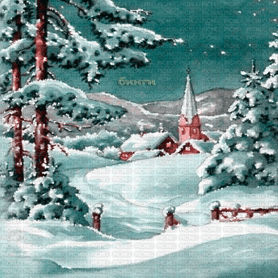Y.A.M._Winter background - Darmowy animowany GIF