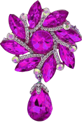 Brooch Purple - By StormGalaxy05 - 無料png