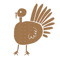 Thanksgiving Turkey - Animovaný GIF zadarmo