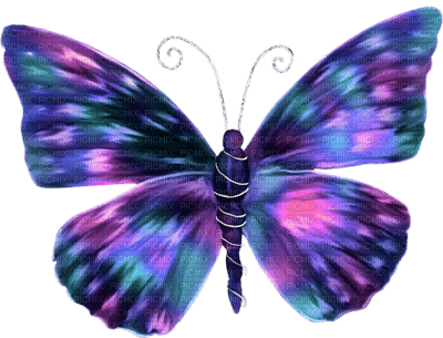 Kaz_Creations Deco Butterfly Colours - 免费PNG