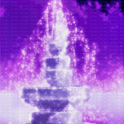 Purple Water Fountain - GIF animé gratuit