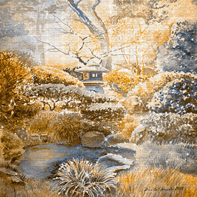 kikkapink autumn asian japanese background gif - Darmowy animowany GIF