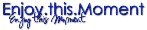 Enjoy This Moment.Text.Blue - ilmainen png