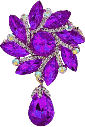Brooch Violet - By StormGalaxy05 - PNG gratuit