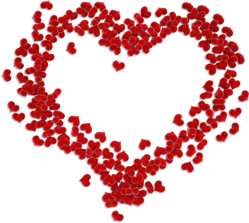 Frame hearts red - kostenlos png