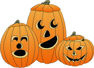 3 pumpkins - png grátis