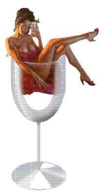 Kaz_Creations Woman Femme In Glass - Free animated GIF