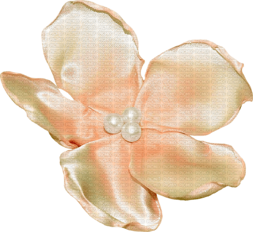 dolceluna flower deco scrap peach - PNG gratuit
