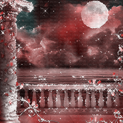 dolceluna animated background fantasy balcony - Gratis geanimeerde GIF