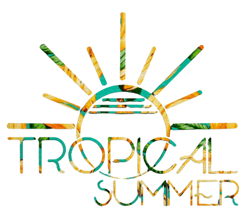 Tropical Summer Text - Bogusia - Free PNG