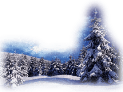 paysage hiver - besplatni png