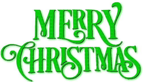 Merry Christmas.Text.Green - gratis png