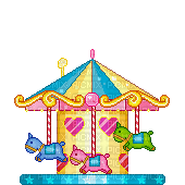 cute pixel carousel - Gratis geanimeerde GIF