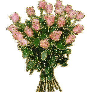 Bouquet de roses - GIF animado gratis