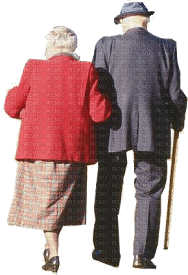 couple elderly bp - GIF animado grátis