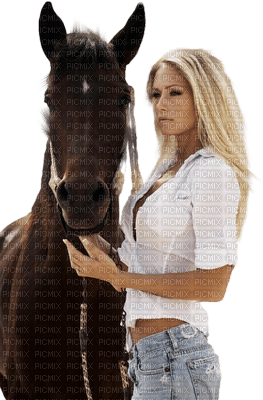 kvinna häst-minou52 - ilmainen png