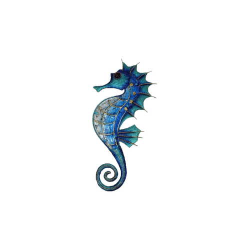 kikkapink deco scrap blue fantasy seahorse - Free PNG