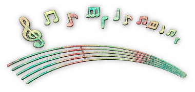 soave deco music pink green yellow - 無料png
