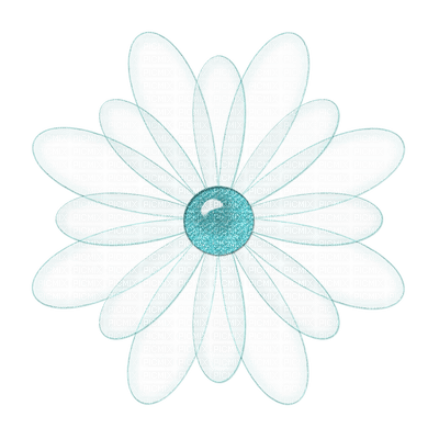 blue-flower-deco-minou52 - ücretsiz png