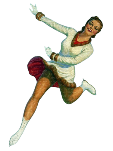 Femme patineuse - zadarmo png