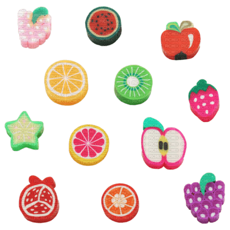 Fruit erasers - ilmainen png