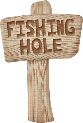Kaz_Creations Sign Logo Text Fishing Hole - ücretsiz png