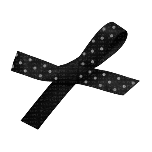 kikkapink deco bow pois black vintage - PNG gratuit