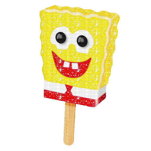 spongebob popsicle - Nemokamas animacinis gif