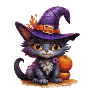 halloween cat by nataliplus - zdarma png
