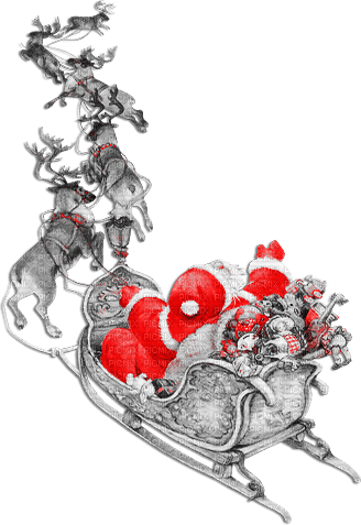 soave deco christmas santa claus sled sleigh - besplatni png