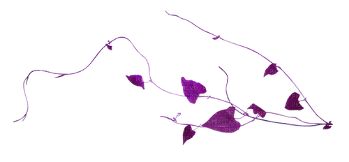 kikkapink deco purple violet branch - PNG gratuit