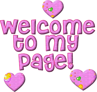 Kaz_Creations Animated Welcome To My Page - Gratis geanimeerde GIF