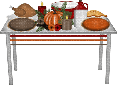 Thanksgiving Table - ücretsiz png