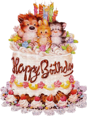 Birthday Cake - Nemokamas animacinis gif