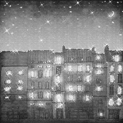 kikkapink background black white night moon - Gratis geanimeerde GIF