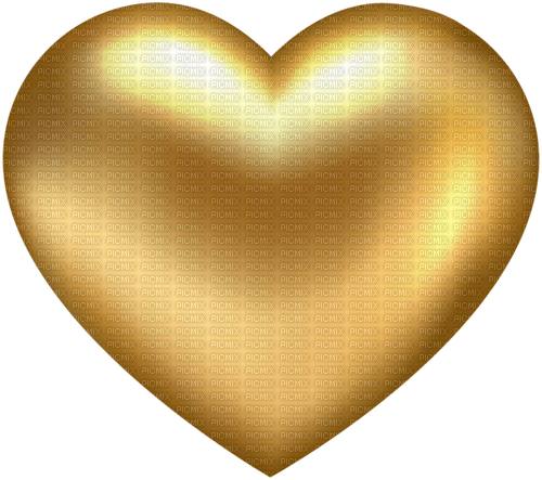 gold heart - darmowe png