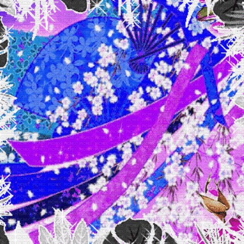ve  / BG / fantasy.anim..flowers.purple .idca - Gratis animerad GIF