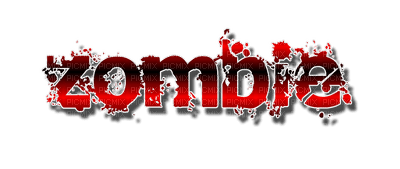 Zombie.Text.Halloween.blood.Victoriabea - zdarma png