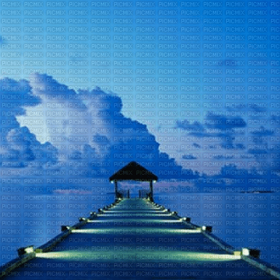 blue landscape - 無料png