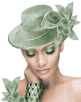 woman in green by nataliplus - ücretsiz png